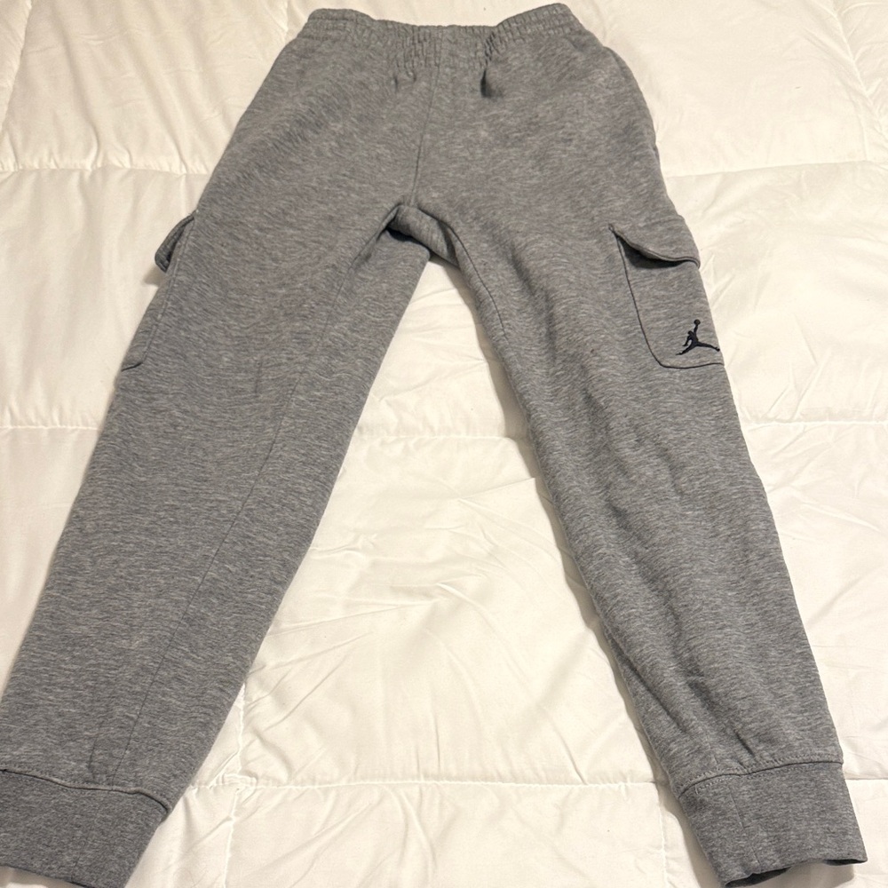 Jordan Kids Heather Gray Joggers two pairs